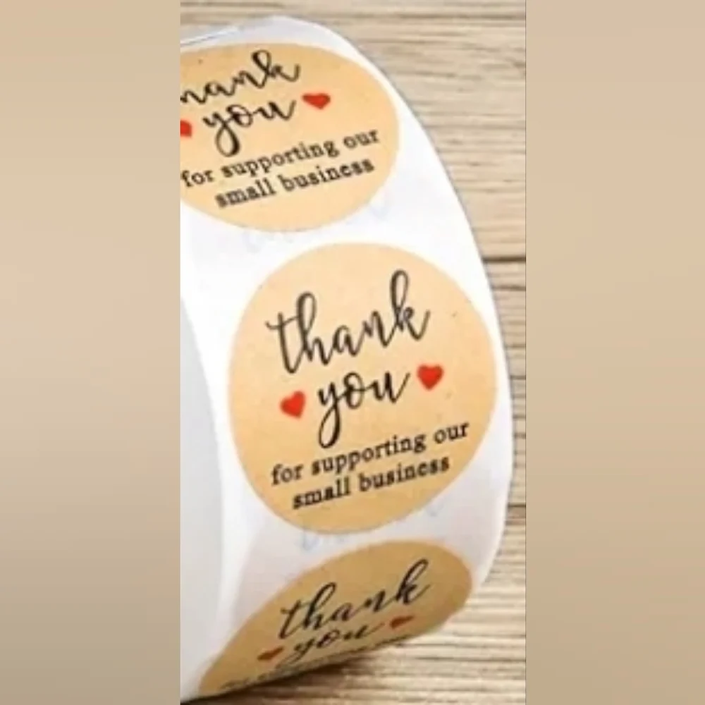 BuyNow✨️Thank You 1”Stickers 500roll